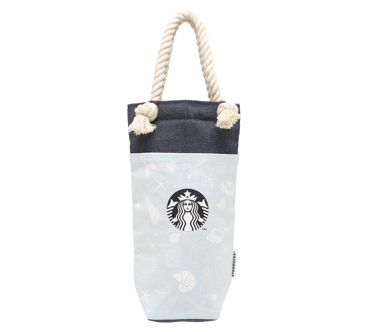 「デニムボトルバッグ」約縦26cm×横16cm×マチ7.5cm 2200円