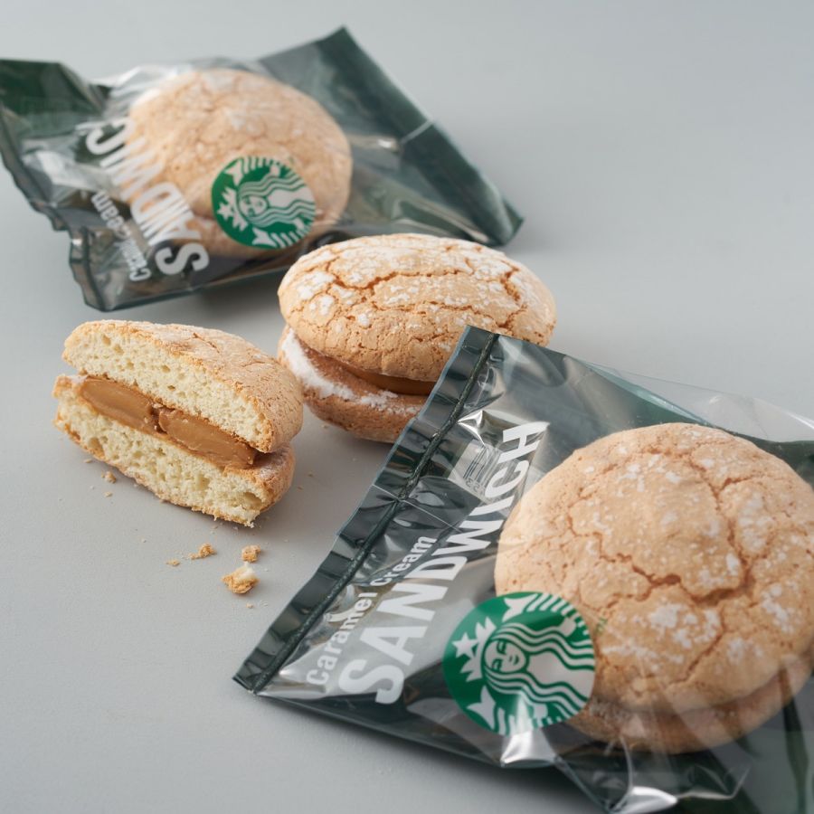 「キャラメルクリームサンド」225円（店内利用）