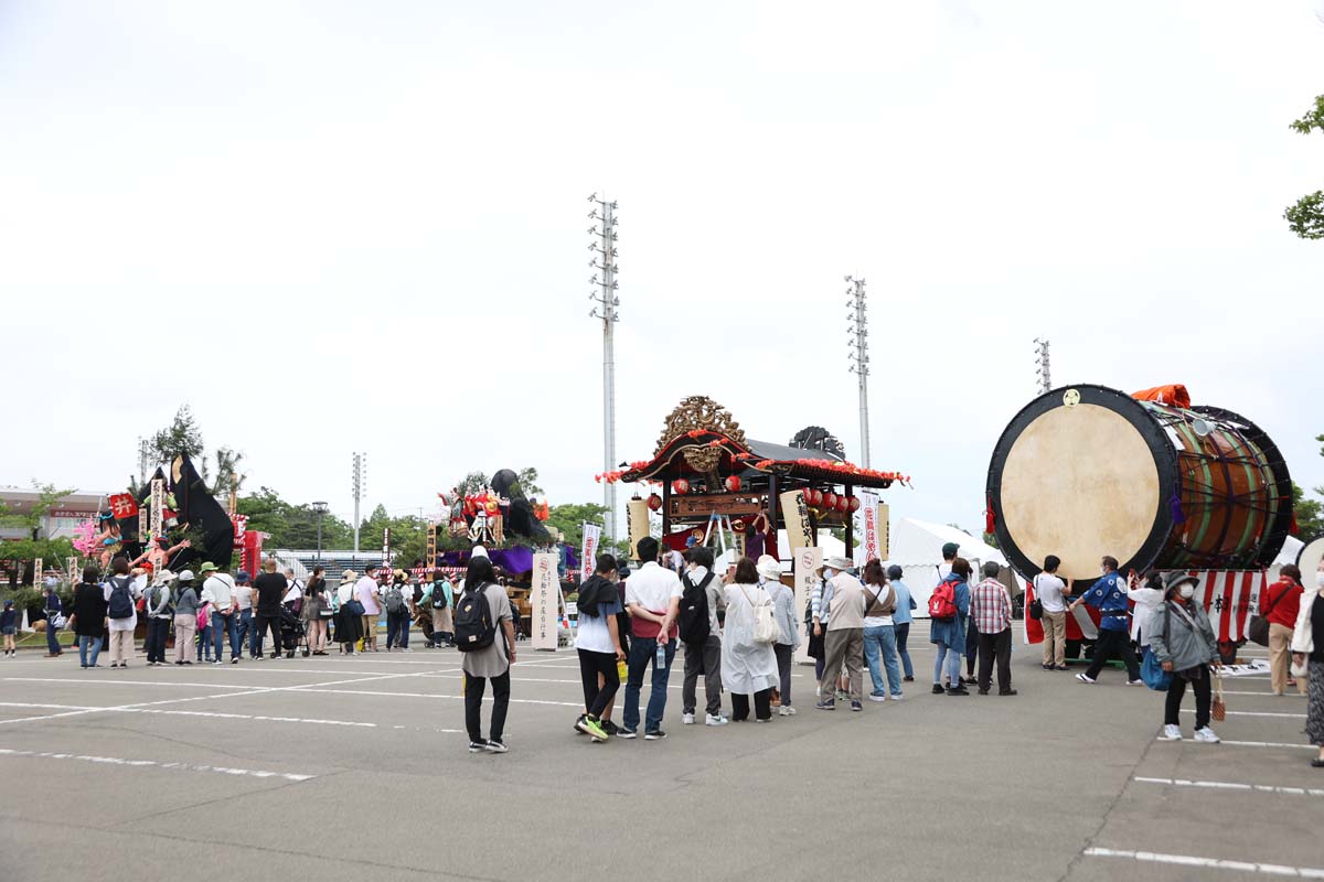 ユネスコ無形文化遺産「山・鉾・屋台行事」の展示の様子