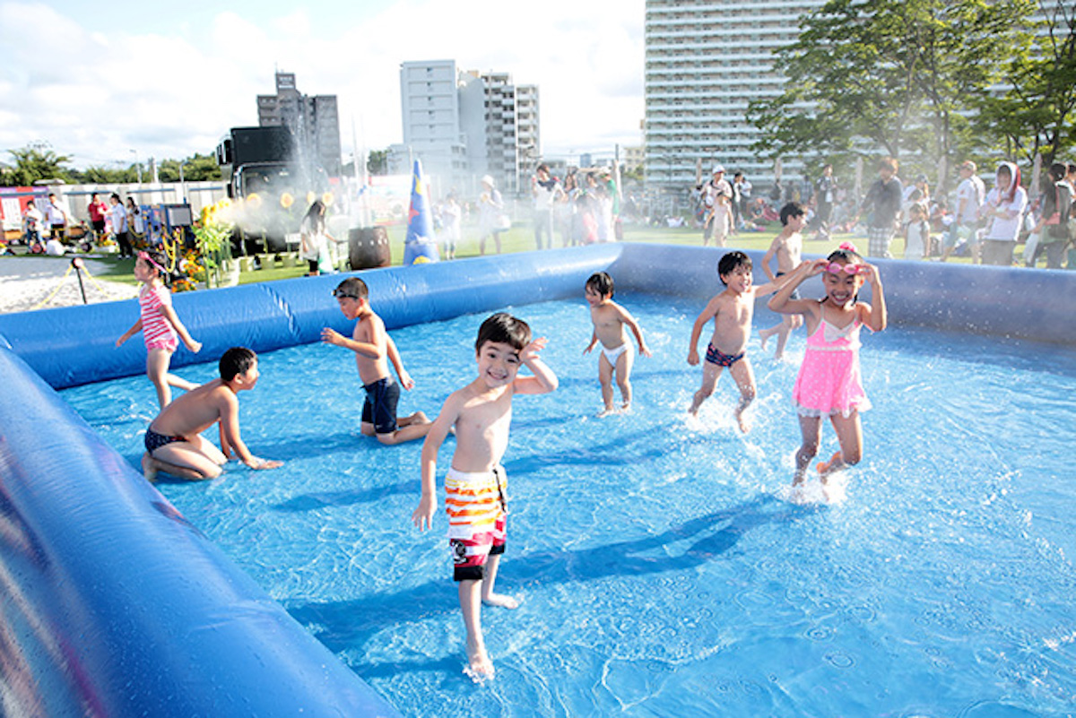 子ども向けプールも設置される