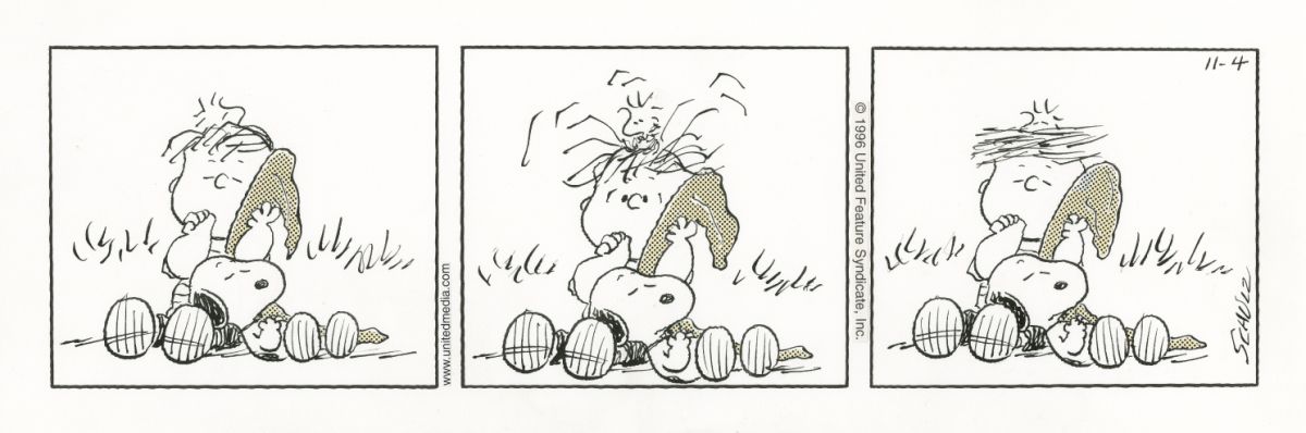 「ピーナッツ」原画 1996年11月4日