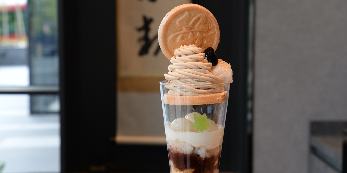 農家を応援するSDGsな「酒米おはぎパフェ」！酒米が和菓子職人の技でパフェに変身