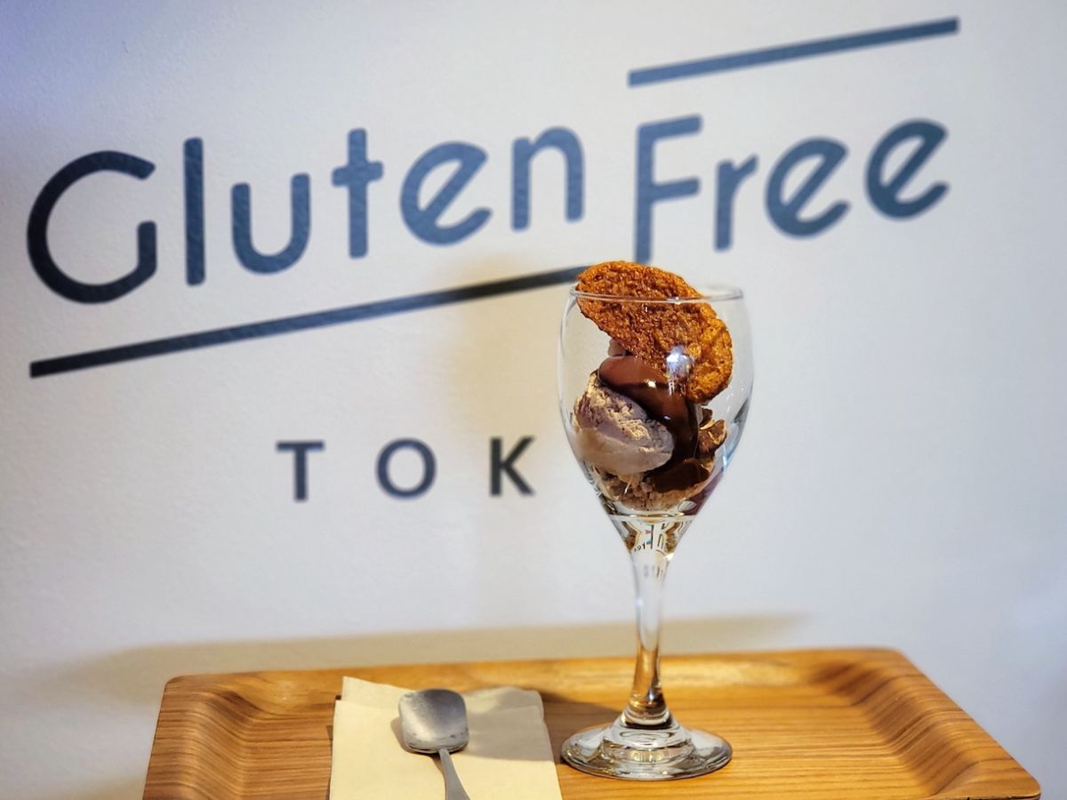 ヴィーガン&グルテンフリーパフェ780円。