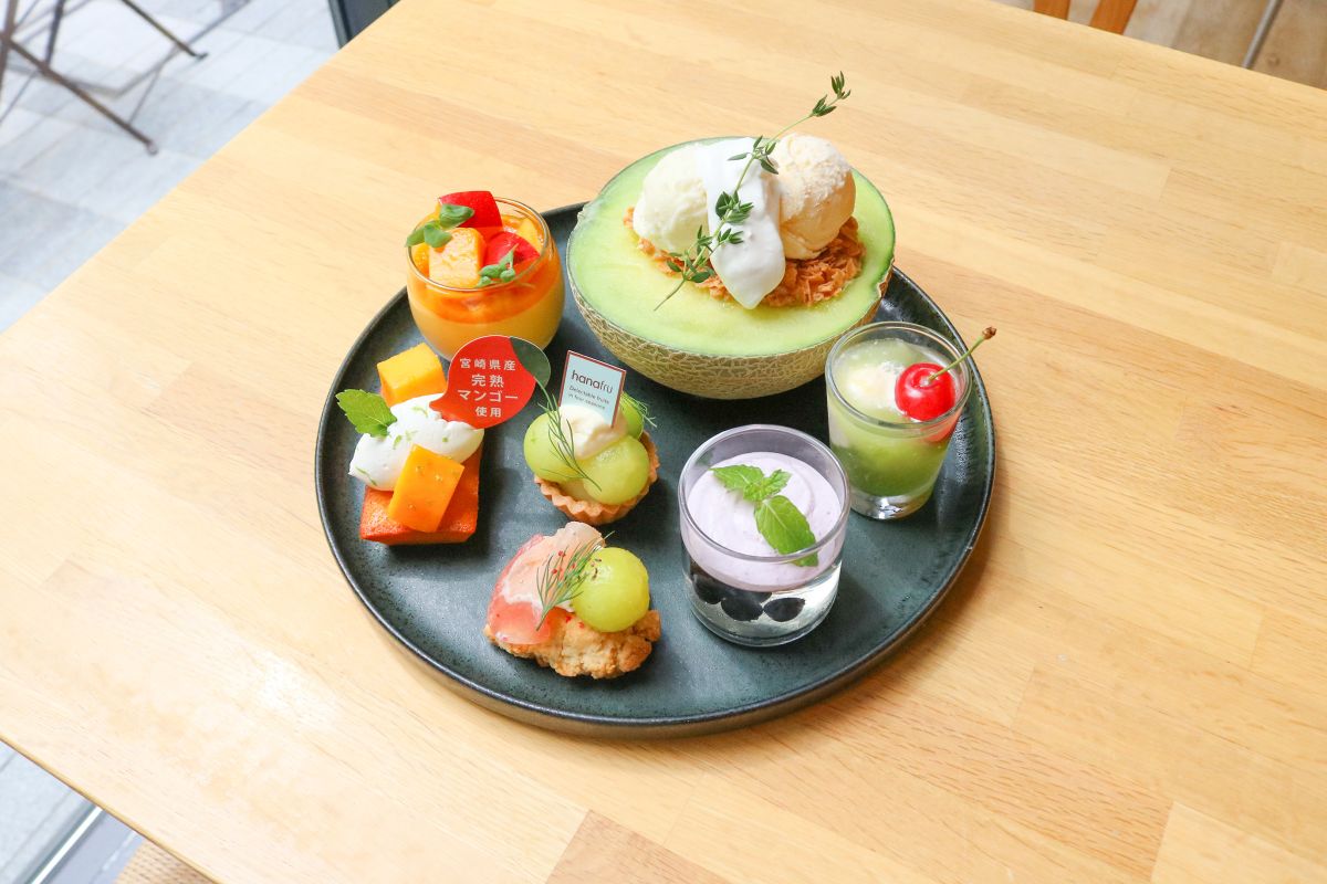 メロンアフタヌーンティーセット 3300円