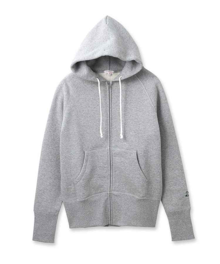 「吊裏毛ジップアップパーカー」1万8700円