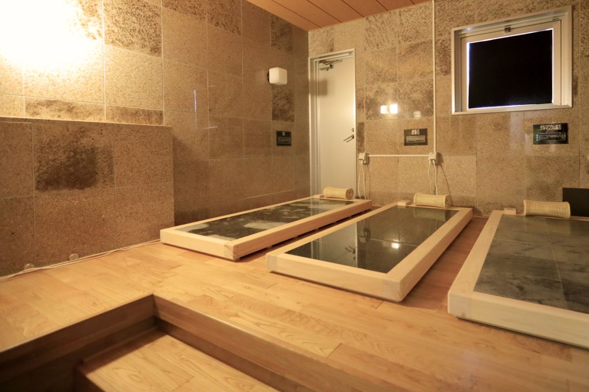 2022年オープンの岩盤浴コーナー