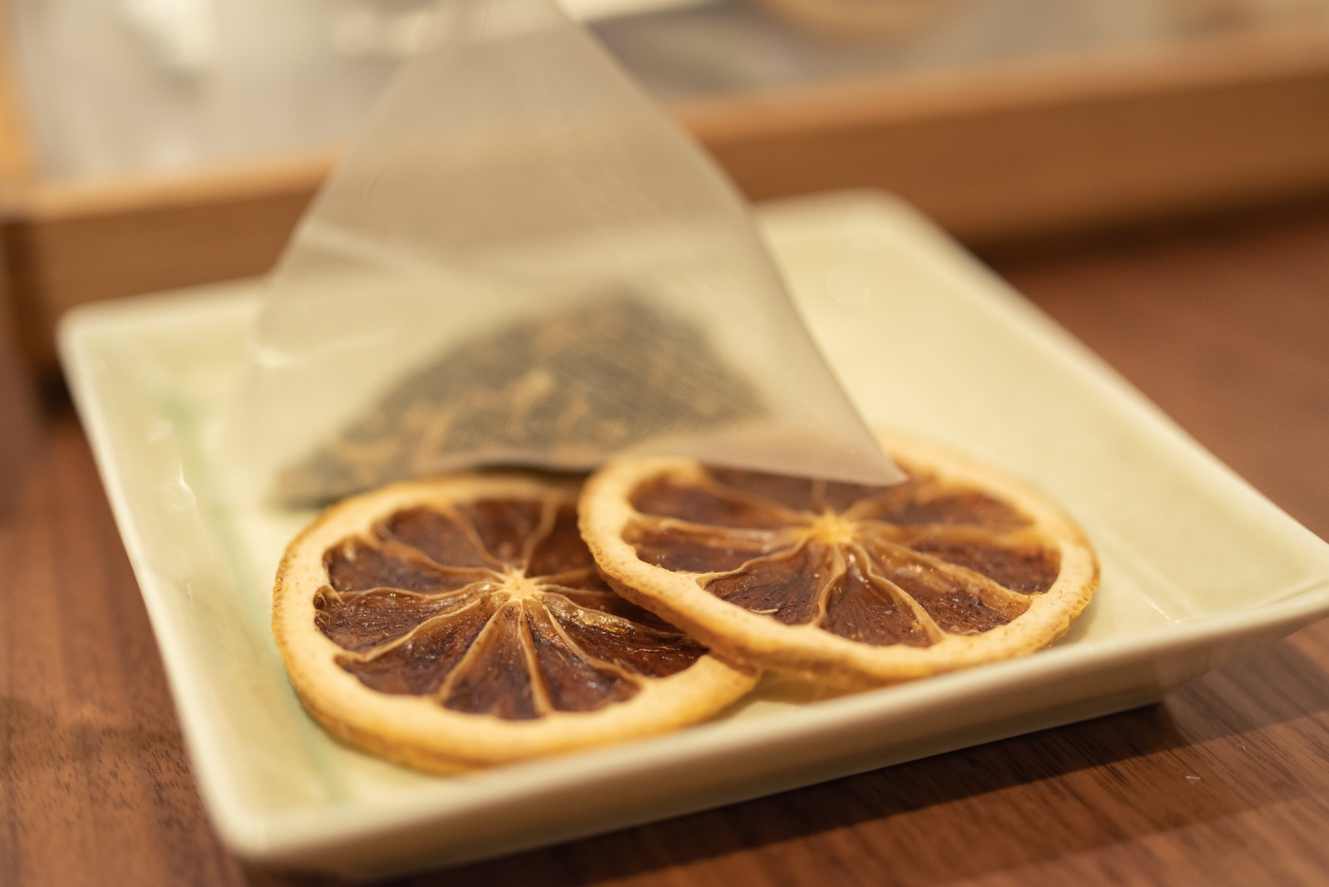 煎茶と清沢れもん 972円