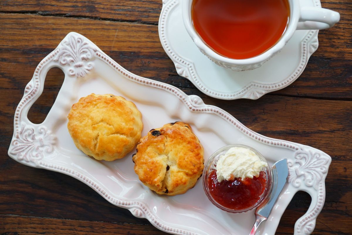 「クリームティーセット」1400円