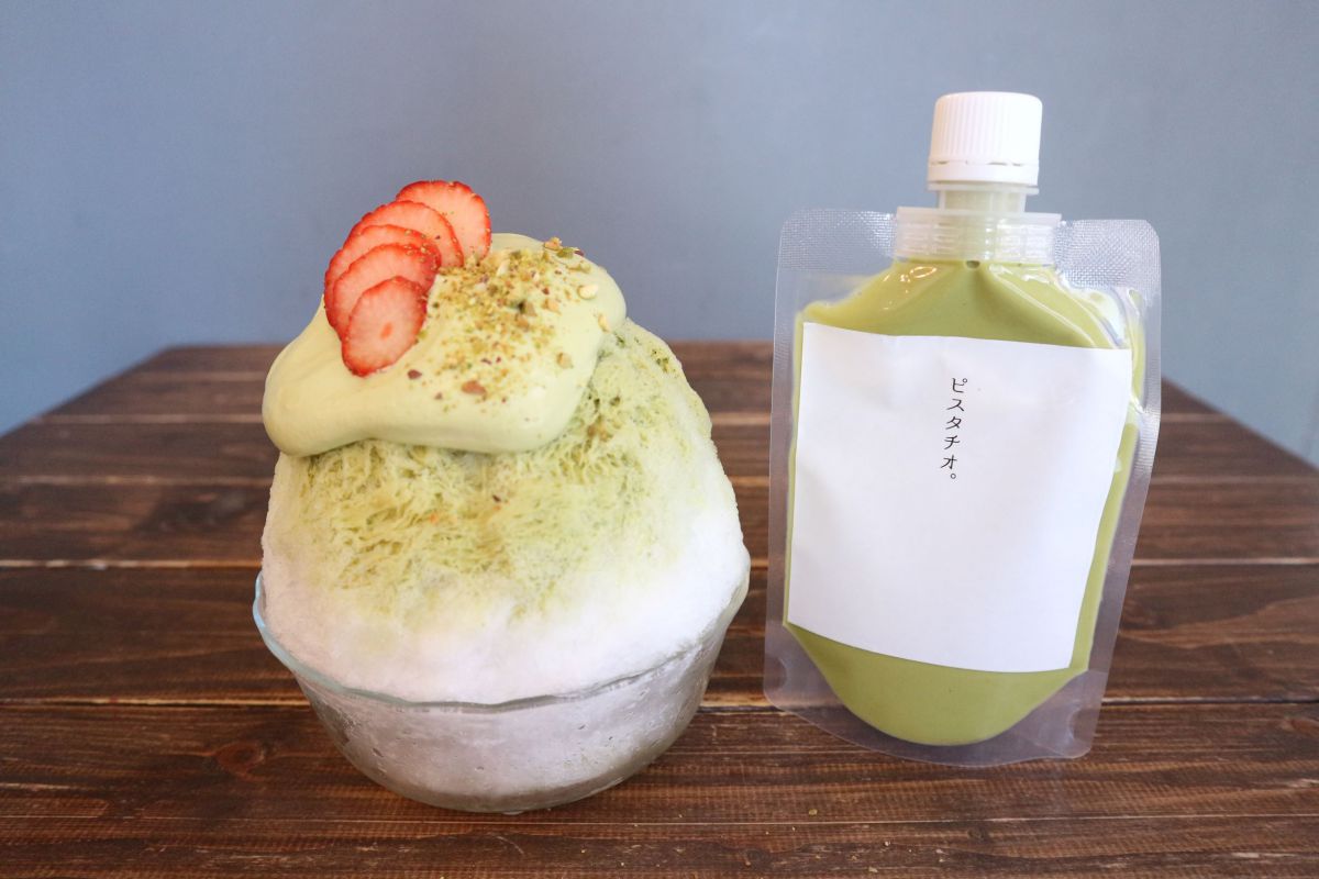 「ピスタチオ かき氷シロップ（希釈シロップ100g）」1650円 ※左はイメージです