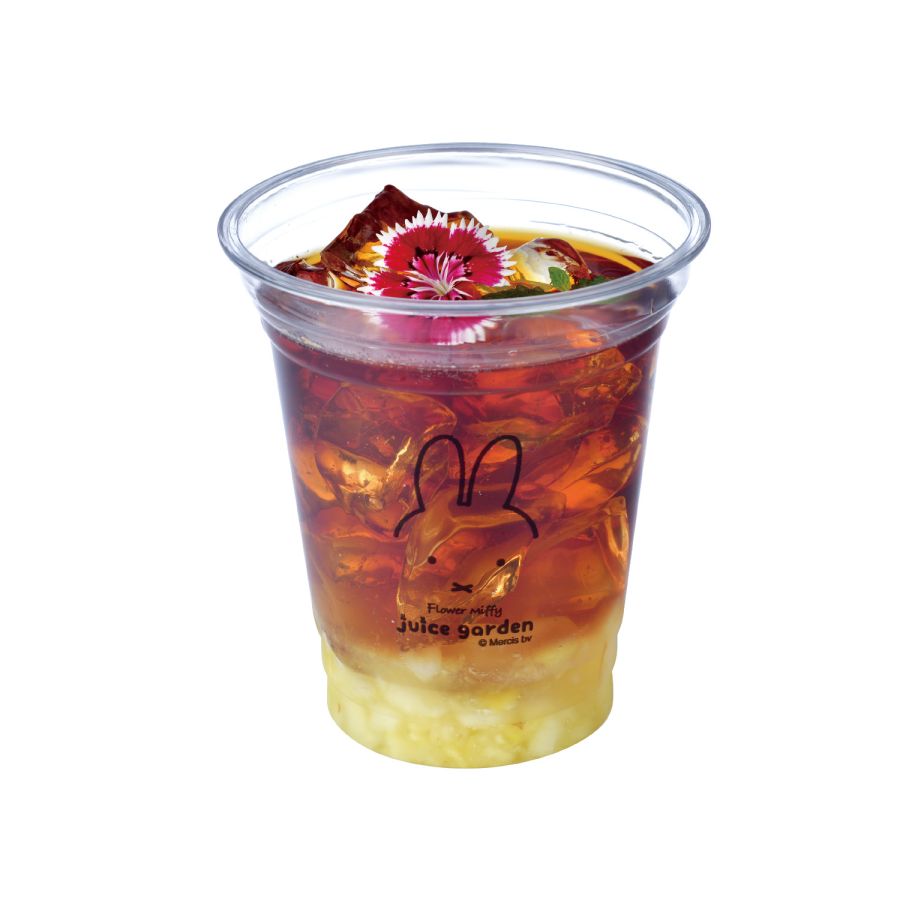 「フラワーガーデンティー ハイビスカスパイナップルティー マリーゴールド」 580円