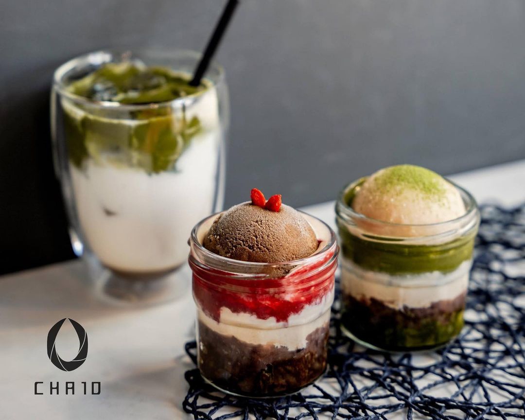 ほうじ茶ジャーケーキ・抹茶ジャーケーキ・抹茶ラテ