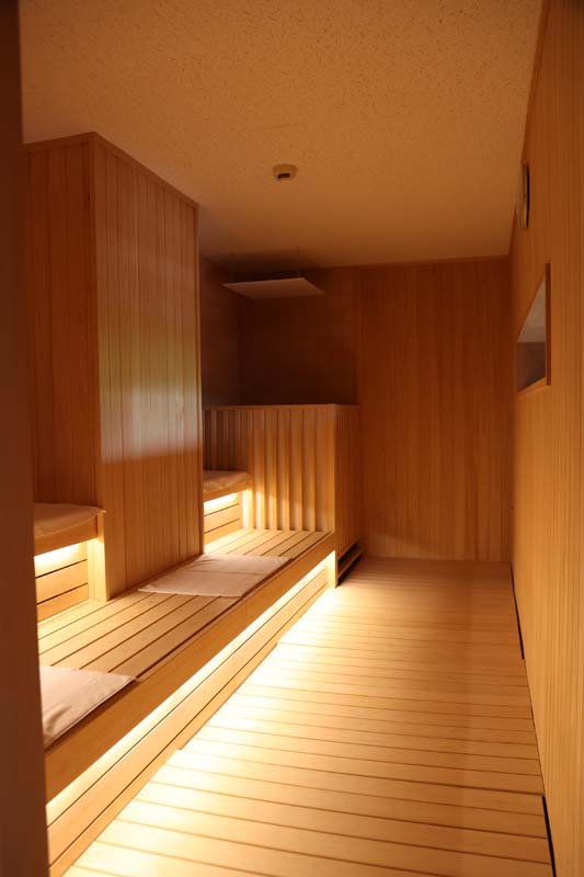 約95度のサウナ体験が楽しめる