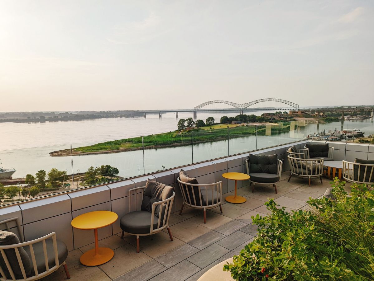 ルーフトップラウンジからの景色