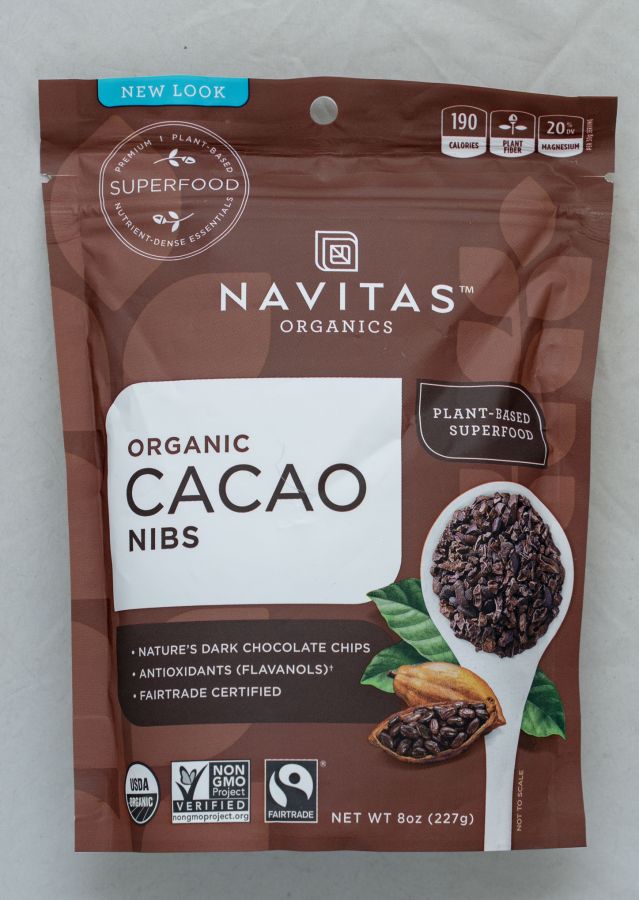 「オーガニック・カカオニブ」$15.99