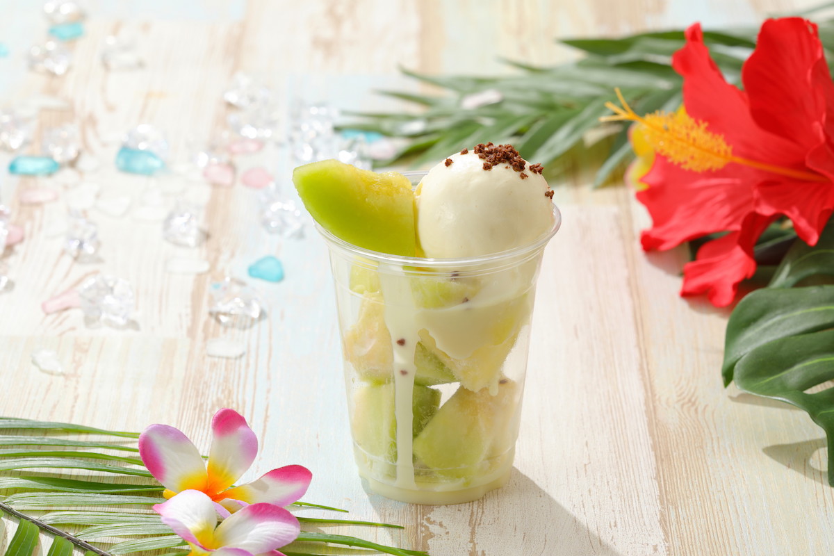 凍らせメロンパフェ