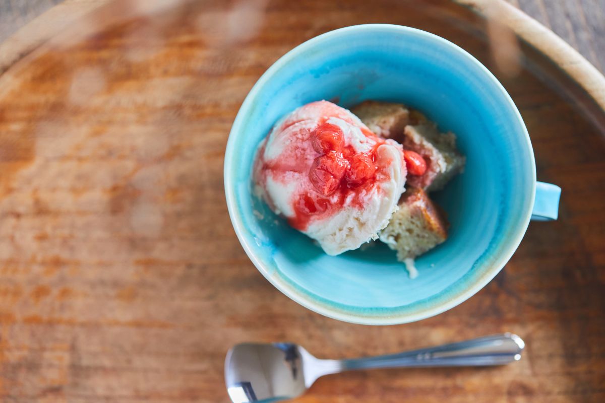 「季節のヴィーガンアイスクリームのパフェ」750円