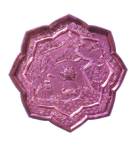 室町時代に御祭神へ捧げられた蓬莱の情景をあらわす鏡