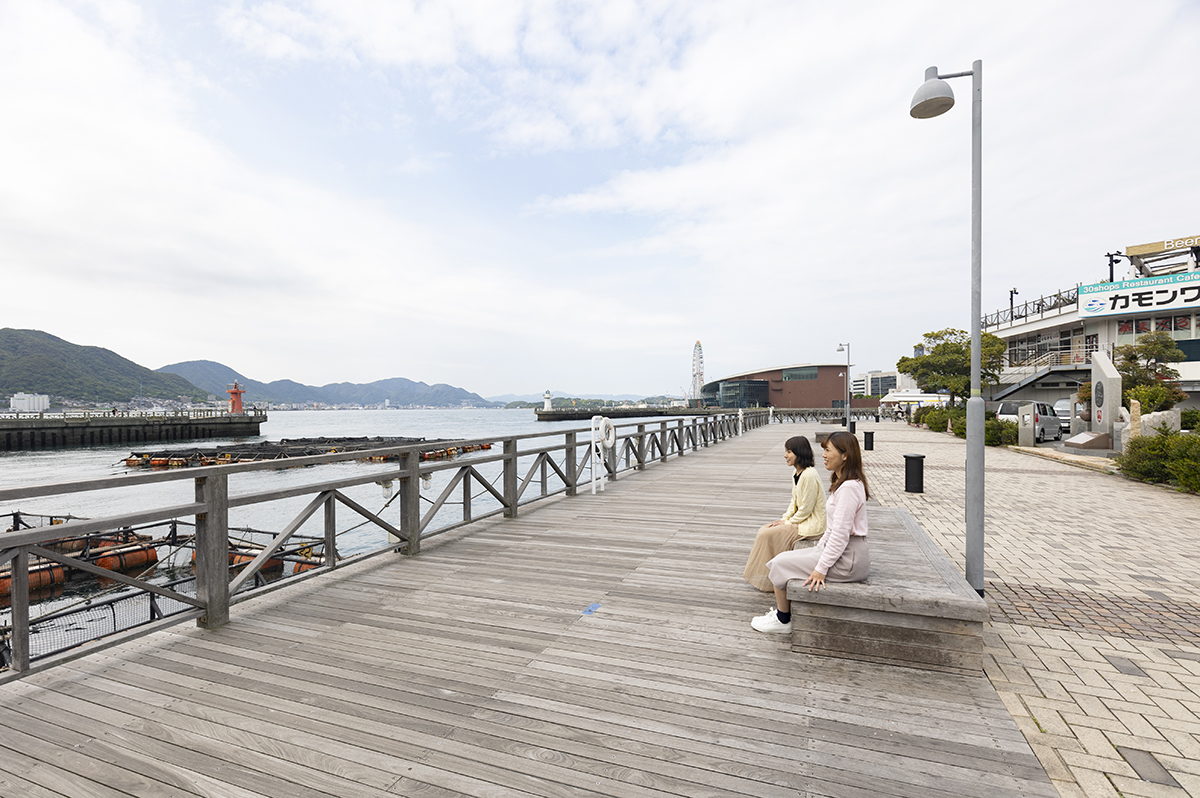 心地よい海風を感じられる