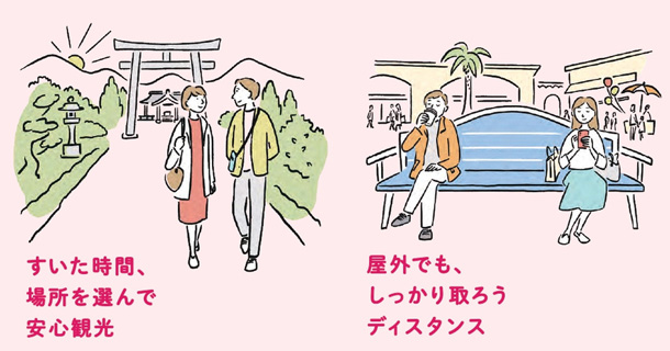 Go To トラベル公式サイト「新しい旅のエチケット」観光施設ショッピング編の一部抜粋/観光庁