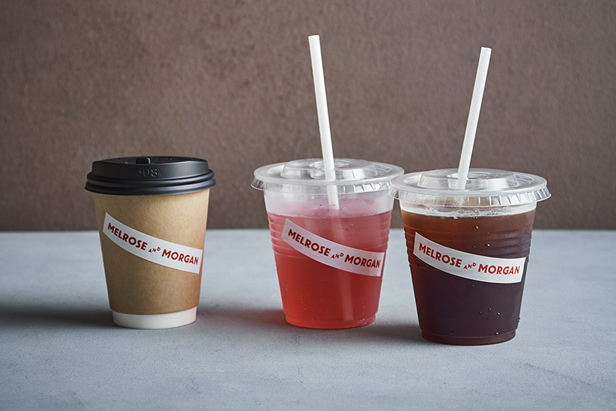 （左から）Blend coffee HOT、Rooibos&berries soda、Blend coffee ICE 各390円
