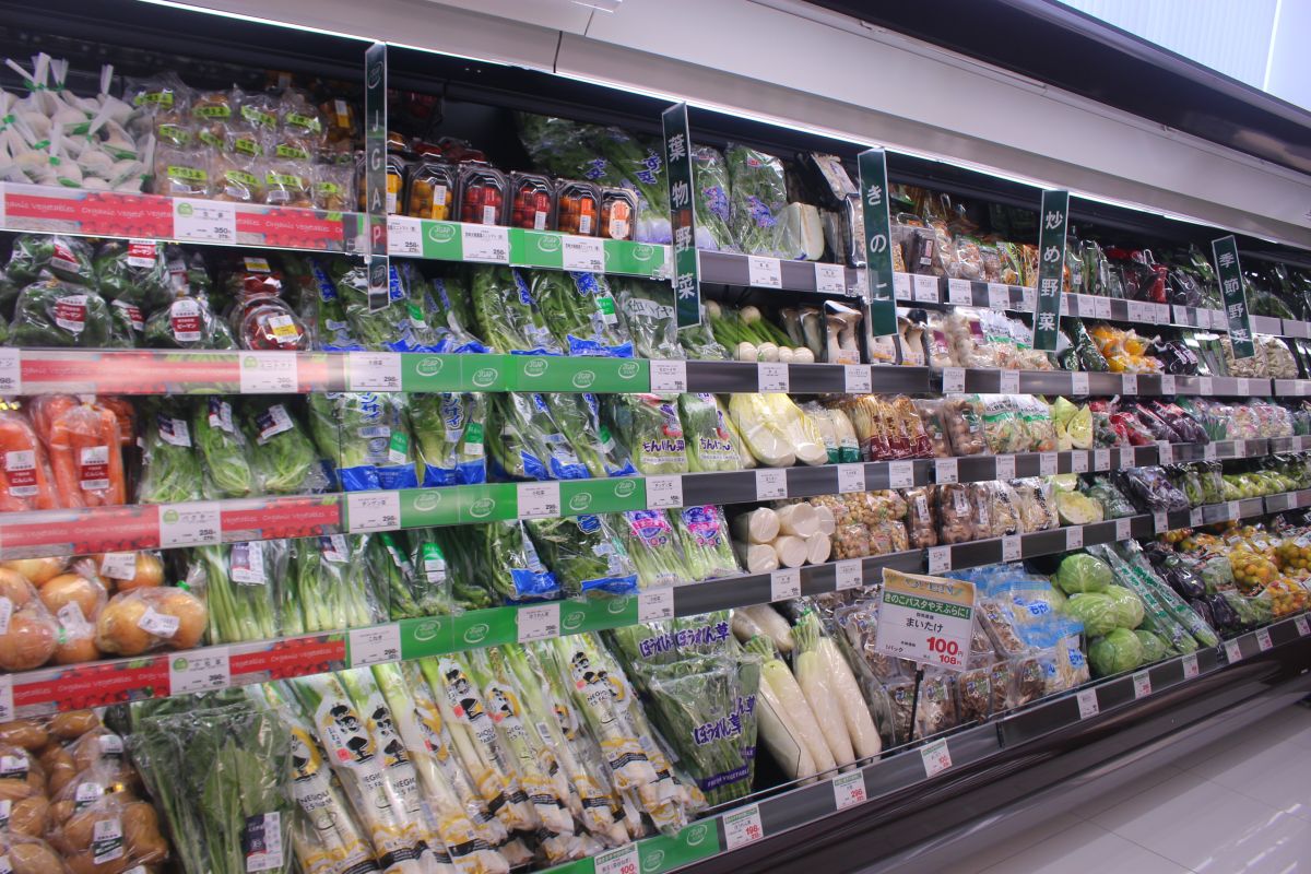 埼玉県産野菜のコーナー
