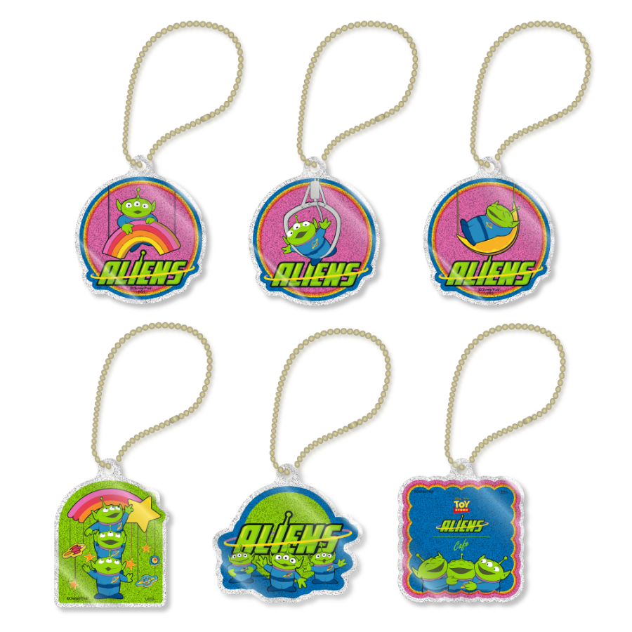 ラメアクリルキーホルダー(ランダム 6 種) 650 円(税込 715 円)