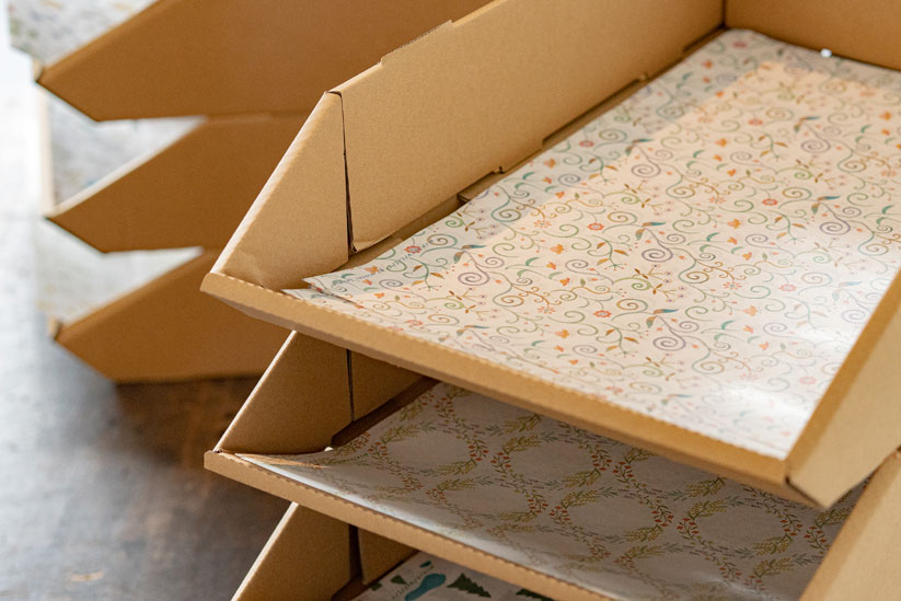 ほかでは出合えないデザインの包装紙をお探しなら、ぜひ訪れてみて