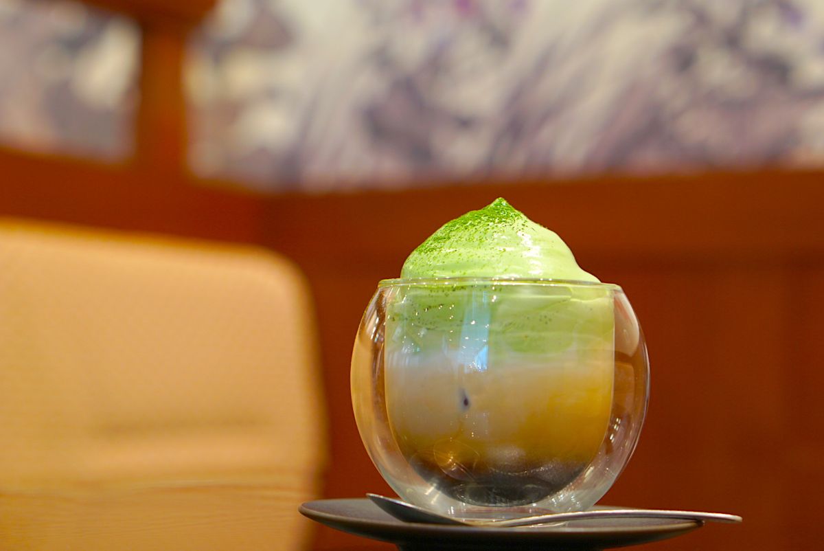 「フローシークリーム抹茶の珈琲ラテ」1050円