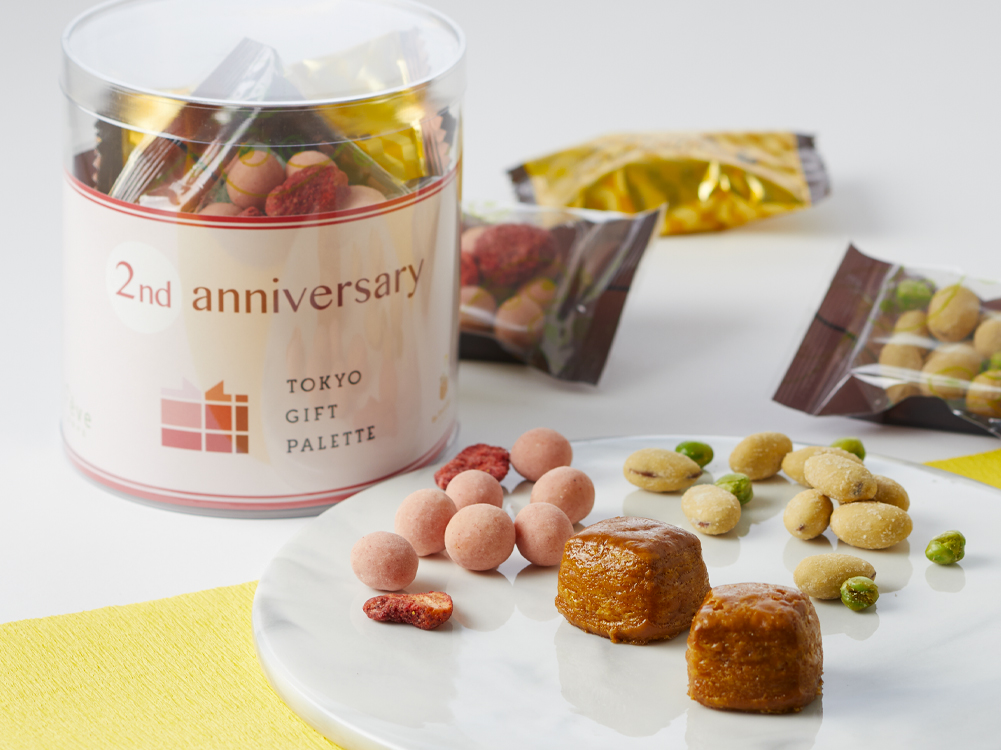 「東京ギフトパレットセカンドアニバーサリーBOX」3種8個入 1500円フェーヴ＆キャラメル職人