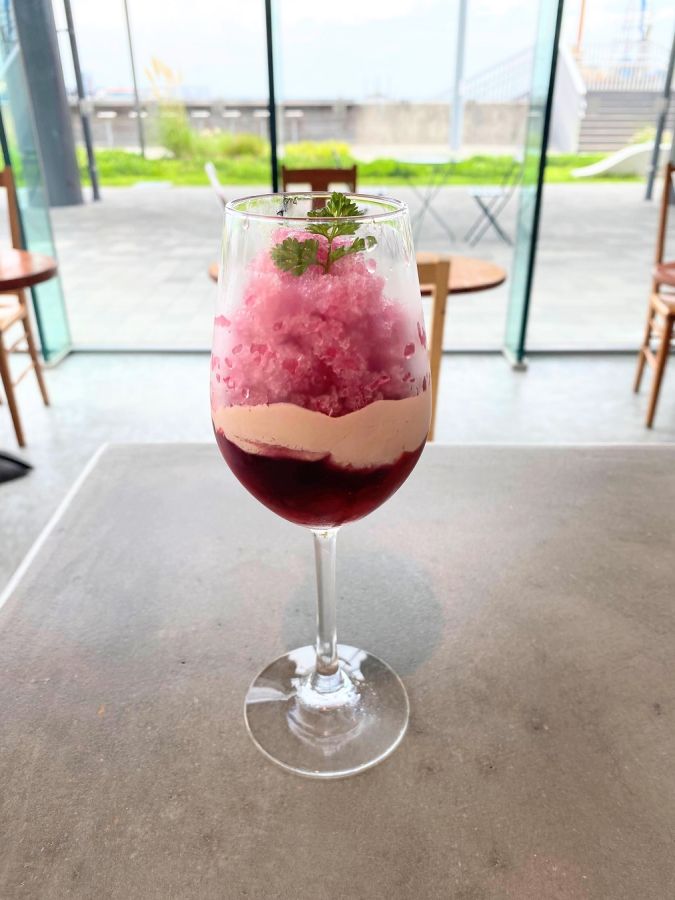 夏におすすめのグラスピレ（イートイン900円、テイクアウト850円）