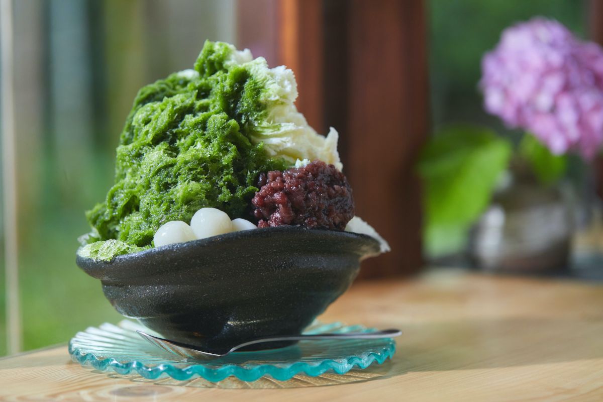 お抹茶のこおり　宇治ミルク金時940円、　宇治ミルク920円　宇治金時920円