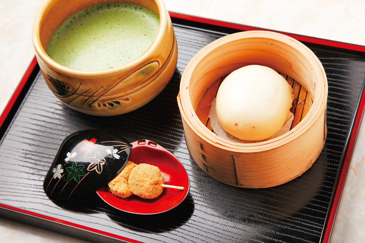 「うさぎまんじゅう抹茶セット」800円