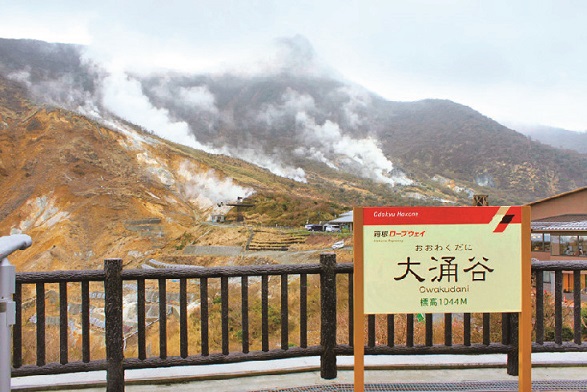 こちらは大涌谷駅