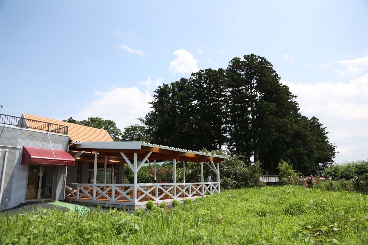 カフェのテラス席