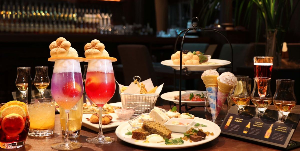 【The CHOYA 銀座BAR】「チョーヤバーの梅づくしかき氷」付きアフタヌーンティー開催！