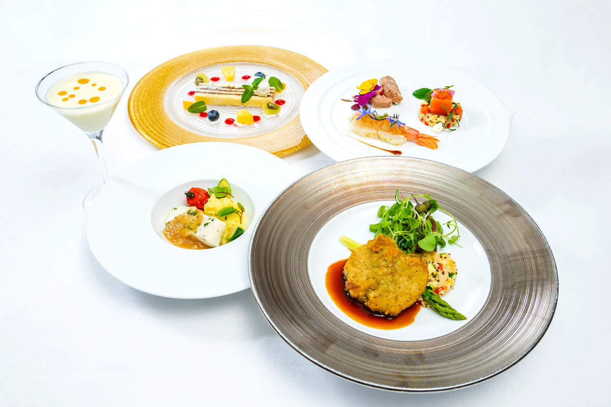 ランチクルーズ フレンチコース ブルーオーシャン 地中海・南仏を感じる＜光のコース＞ 1万1000円（乗船料込み）