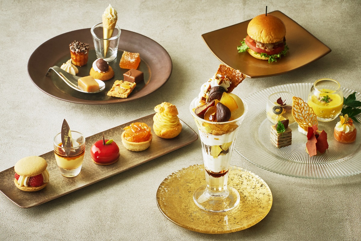 秋のアフタヌーンティースイーツコース「Marron & Caramel」