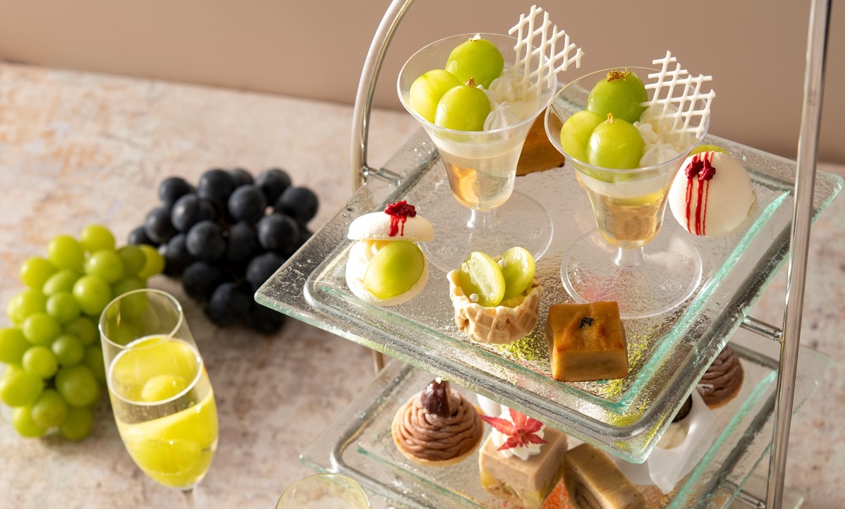 【ヨコハマ グランド インターコンチネンタル ホテル】シャインマスカットと栗のコラボ！「シャインマスカットとマロンのアフタヌーンティー」