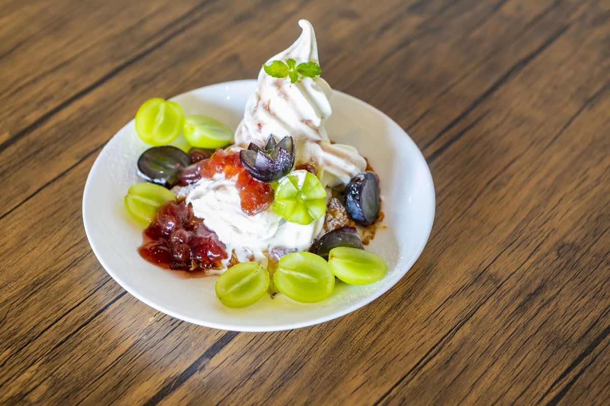 葡萄のフレンチトースト1200円