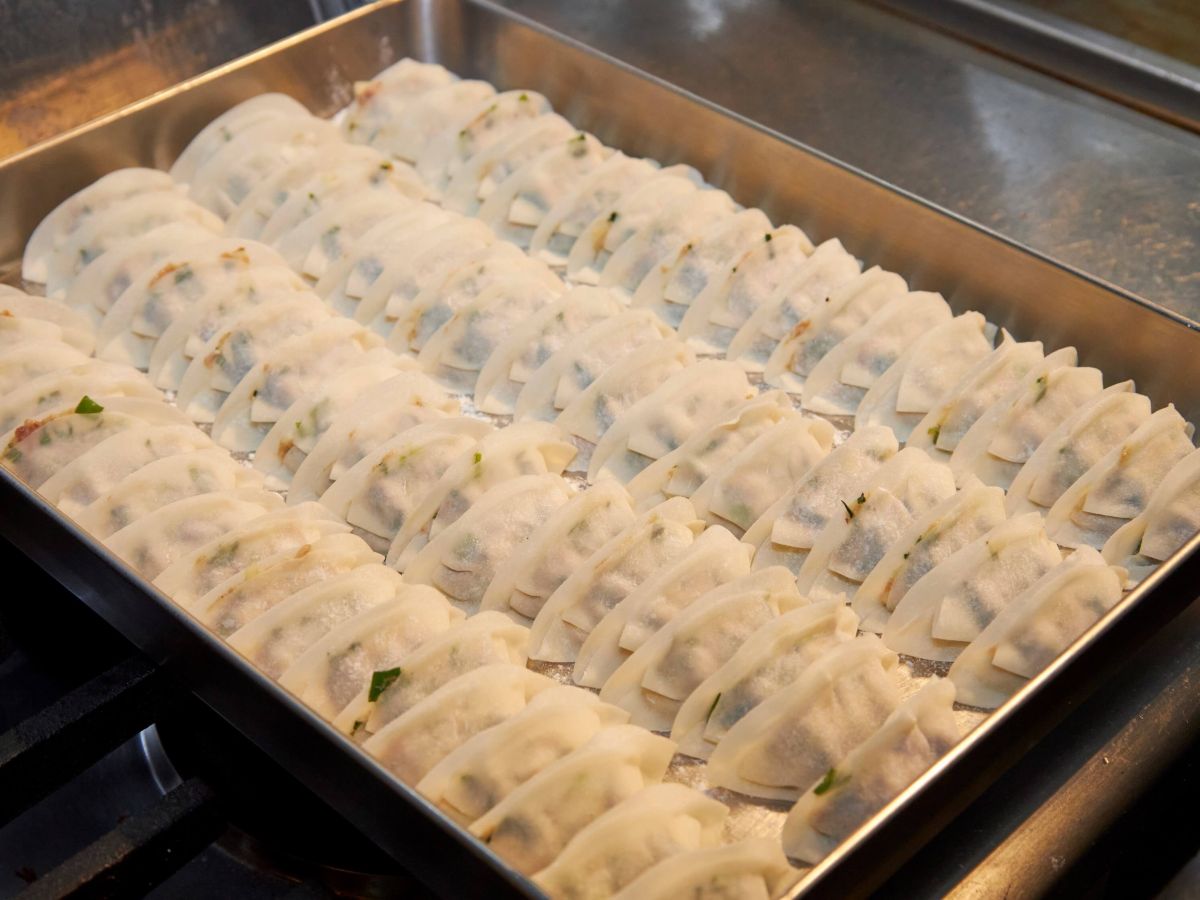 こちらがお店自慢の餃子！