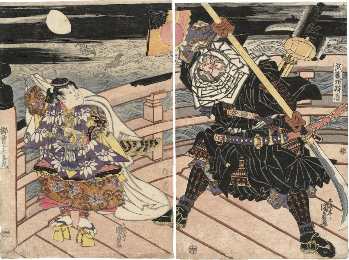 歌川国貞「武蔵坊弁慶　御曹子牛若丸」文化10〜11年（1813〜14）頃 William Sturgis Bigelow Collection　Photograph ©️ Museum of Fine Arts, Boston