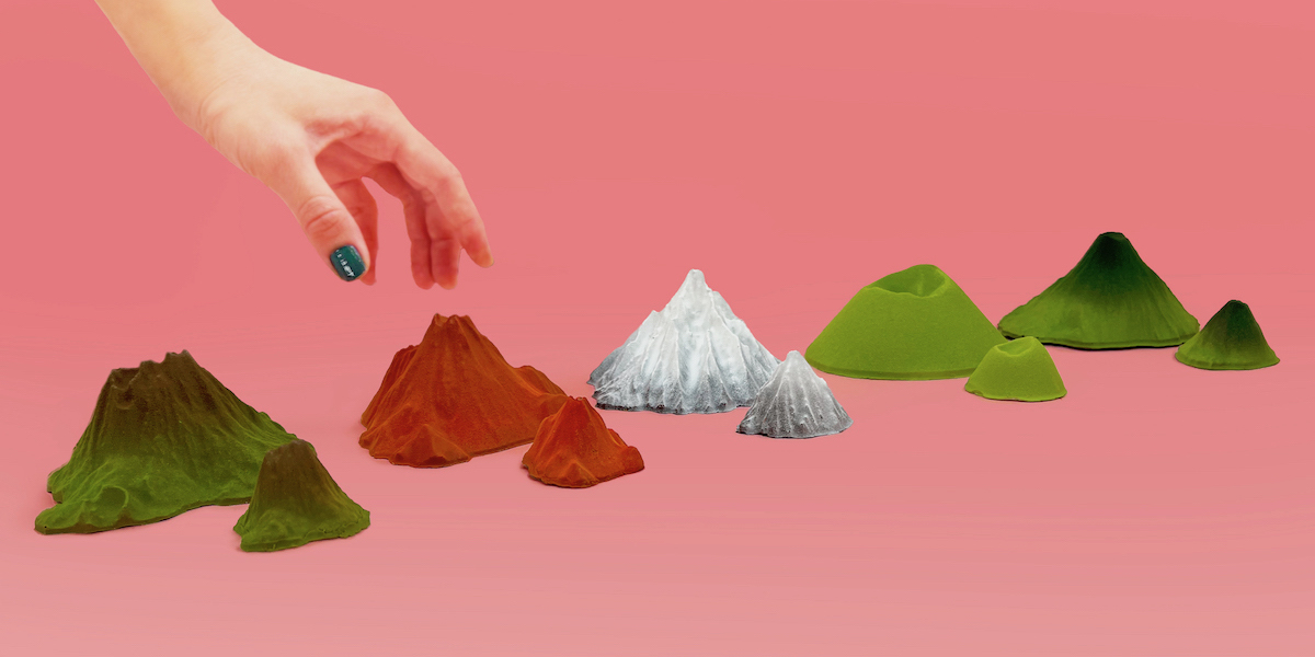 日本の山々を再現したジオラマのような「山菓子」が新宿伊勢丹にて期間限定先行販売！