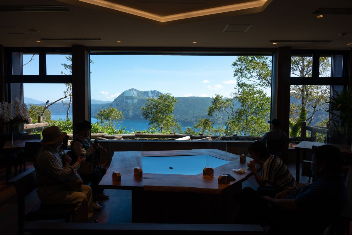 摩周湖カムイテラスのカフェ