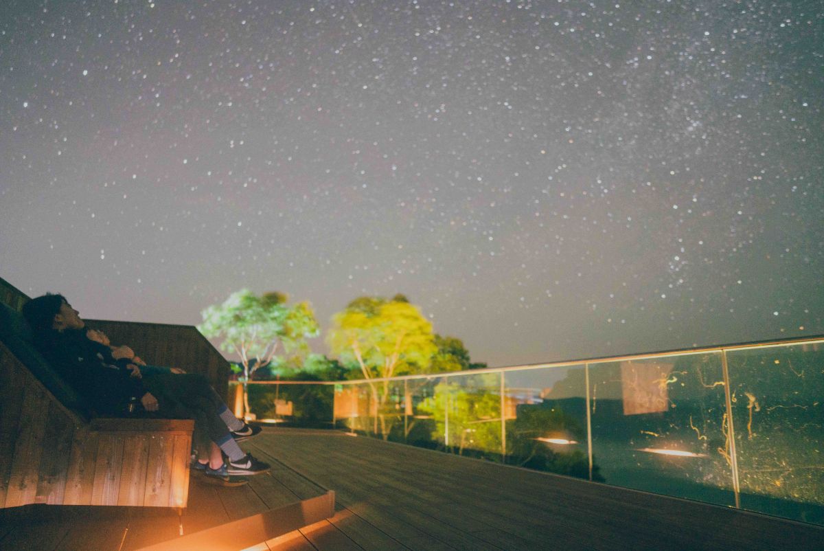 摩周湖カムイテラスから見る星空
