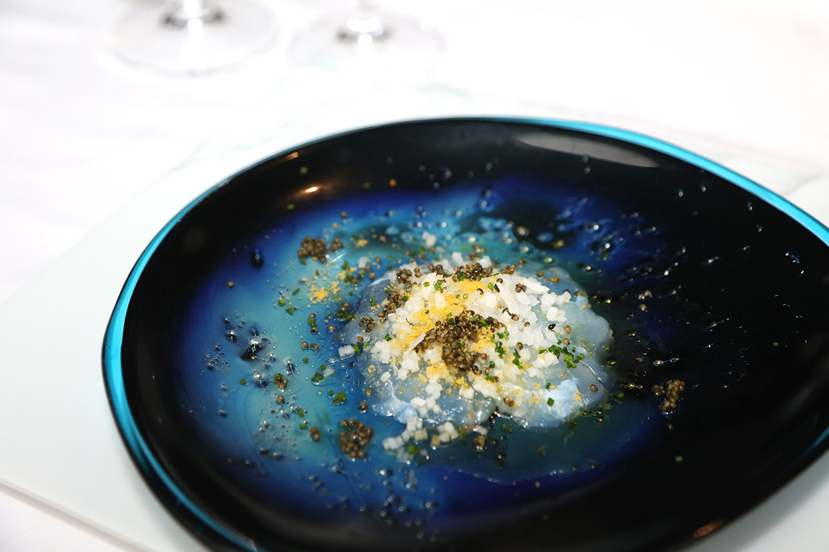 地魚とお野菜の食感カルパッチョ