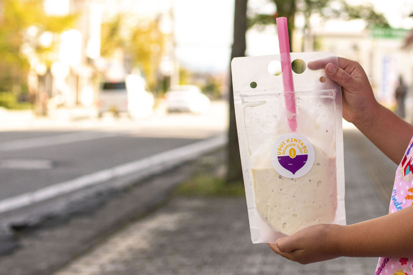ゴクゴク飲めてあと味すっきり。IMOシェイク450円