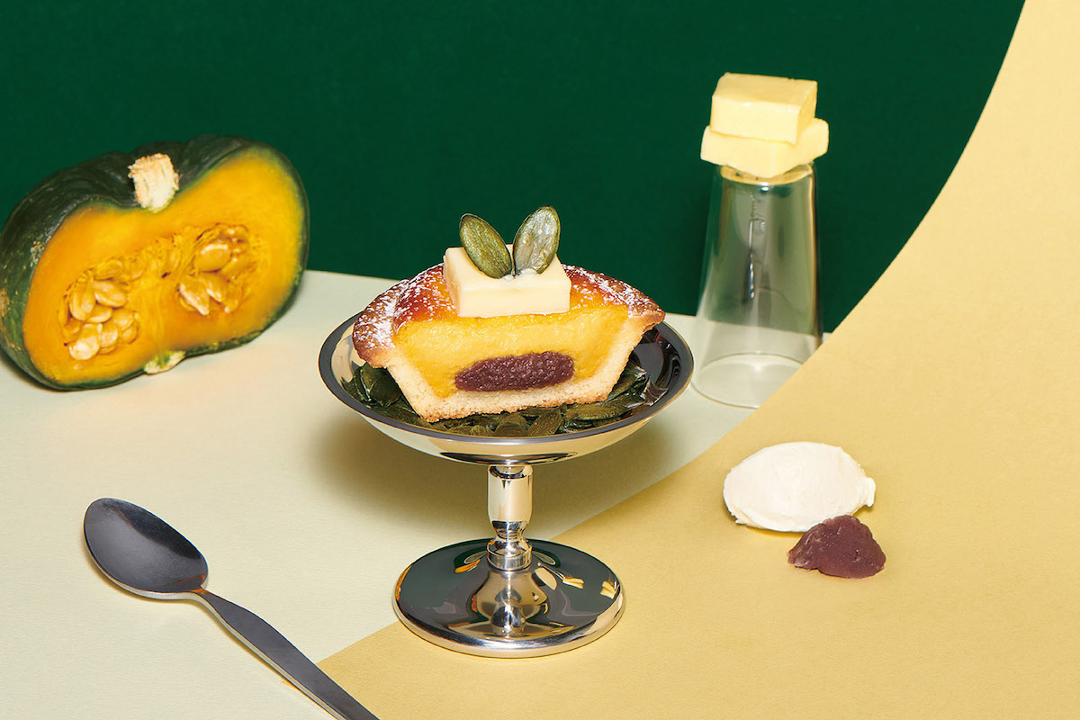 「かぼちゃあんバターチーズタルト」300円