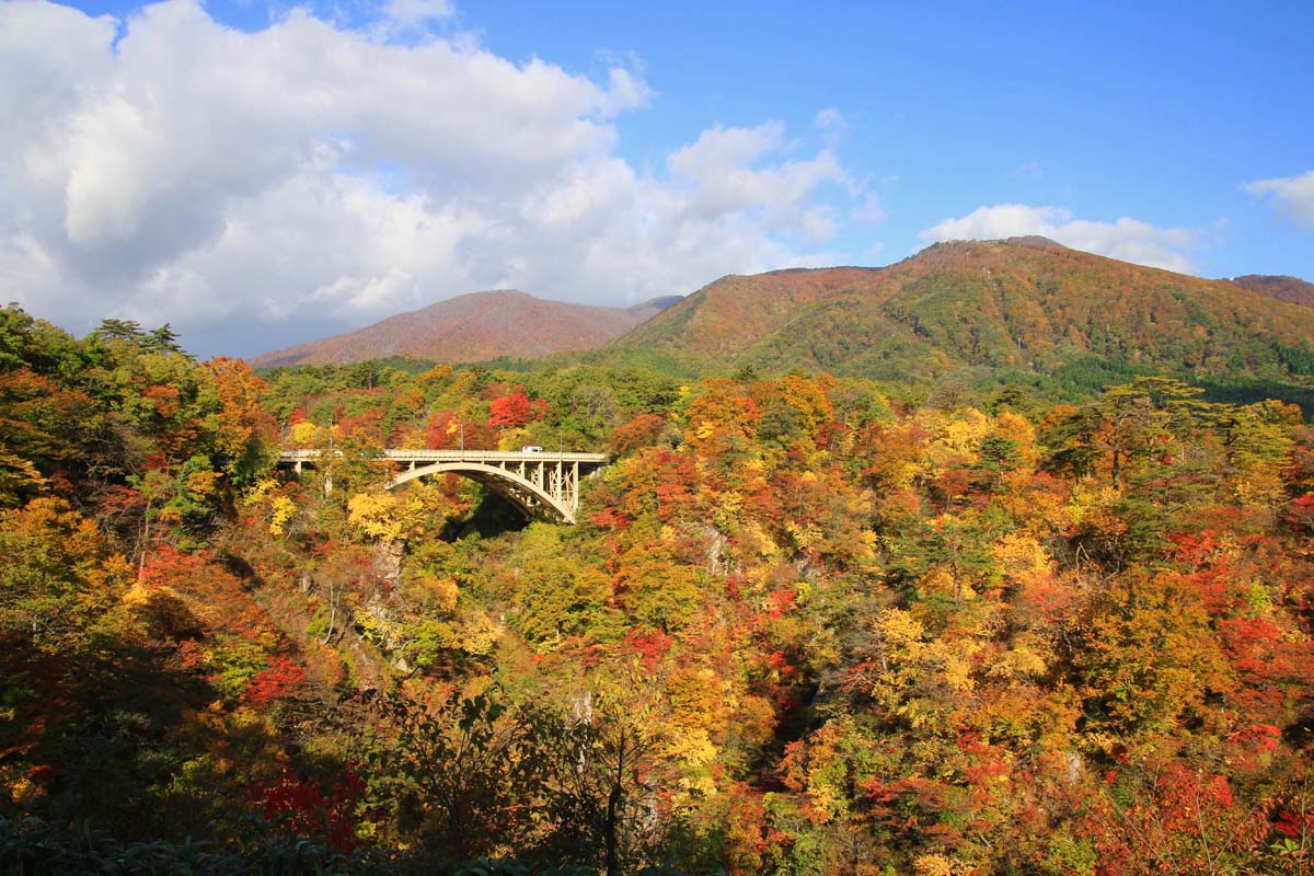 宮城を代表する紅葉の名所「鳴子峡」