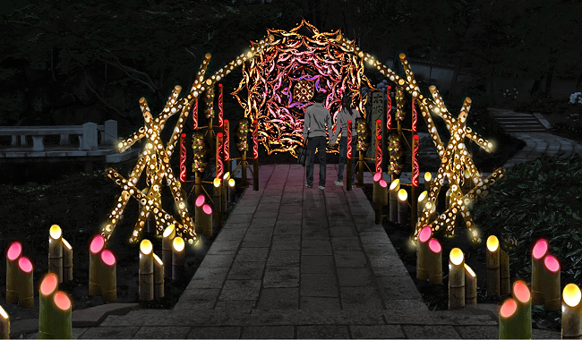  花灯小路(昨年の様子) 花灯小路(昨年の様子)