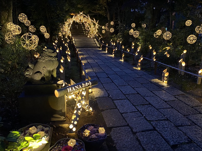 花灯小路（昨年の様子）